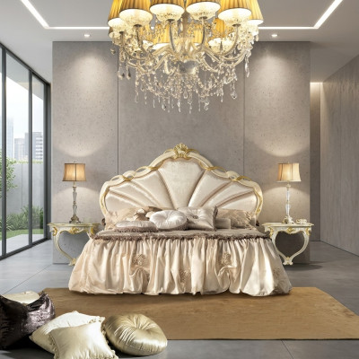Cadres de lit classiques - Lit double 180x200cm - Baroque Rococo Italie