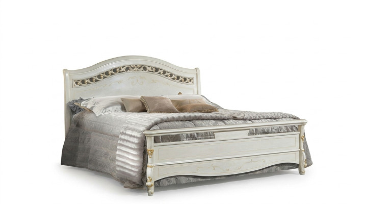 Lit double classique Lits Lit Chambre Bois Meubles Italiens