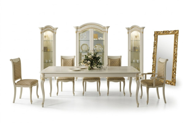 Style de table à manger antique baroque Table Classique en Bois Véritable Tables de Designer Rococo