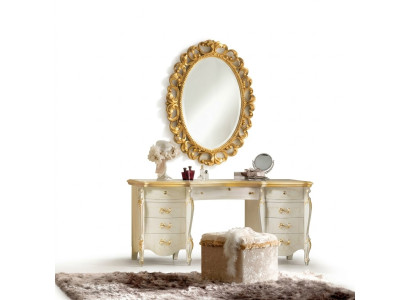 Coiffeuse Miroir Tabouret Ensemble Complet Commode Chambre Neuf 3 pièces Console