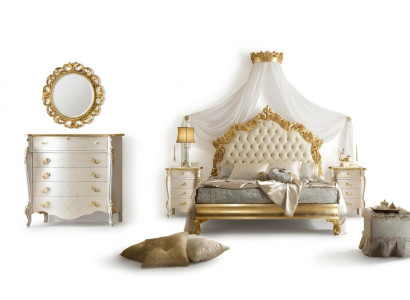 Conception de rembourrage de lit Luxe Double Hôtel Lits Chambre de sommeil 180x200cm Bois massif