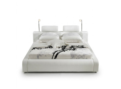Lit double design Lit en cuir Lits Literie en cuir Chambre à coucher Mariage