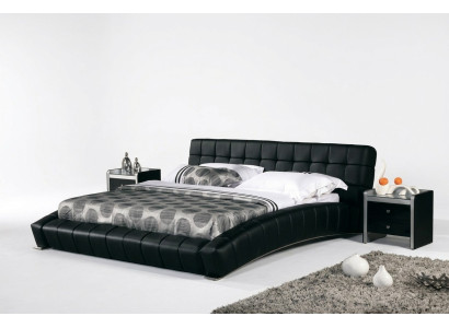 Lit rembourré Lits Lit Rembourrage Mariage Cuir Textile Concepteur Double