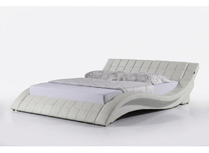Lit rembourré design Lit blanc Lits Lit en cuir Lit double Lit de mariage Lit design