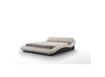 Conception de lits en cuir de luxe Rembourrage Double lit moderne Décoration de mariage Exclusive