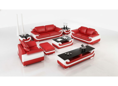 Ensemble de canapés Relax 3+2+1 places Canapés Design Canapés en cuir de rembourrage