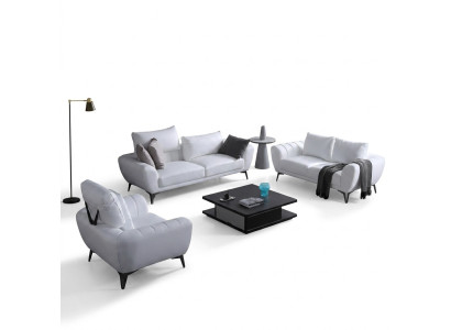 Canapé en cuir Canapé Canapé paysager 3+2+1 Suite de canapé Design nouveau