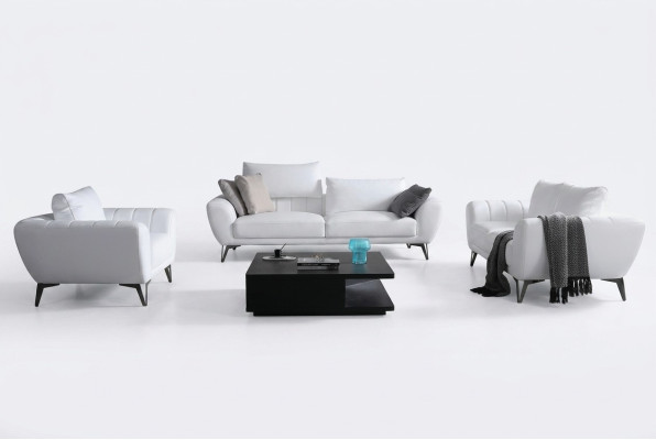 Mobilier en cuir ensemble complet - canapés élégants designer mobilier de salon assise