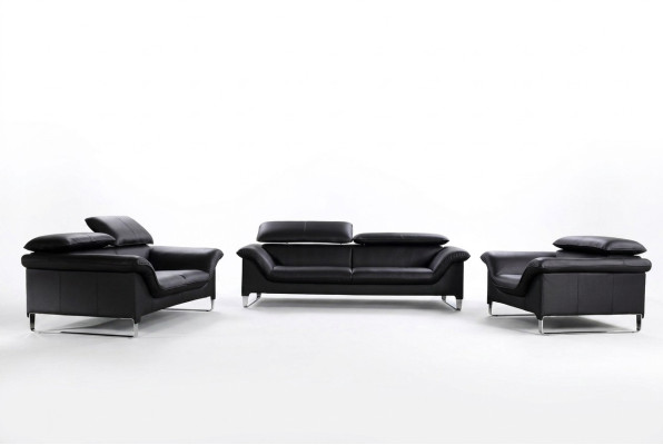 Canapé en cuir Canapé Paysage vivant 3+1+1 Siège Suite Design moderne Sofa