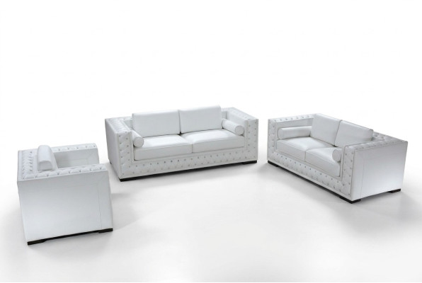Canapé en cuir Canapé Paysage de vie 3+2+1 Fauteuil Canapé Suite Design Décor neuf