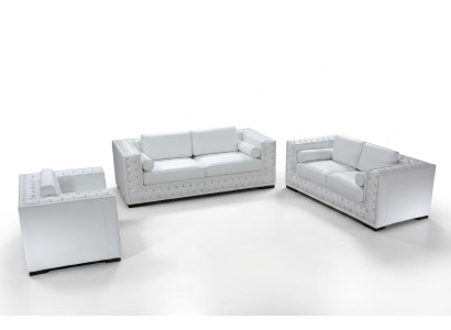 Canapé en cuir Canapé Paysage de vie 3+2+1 Fauteuil Canapé Suite Design Décor neuf