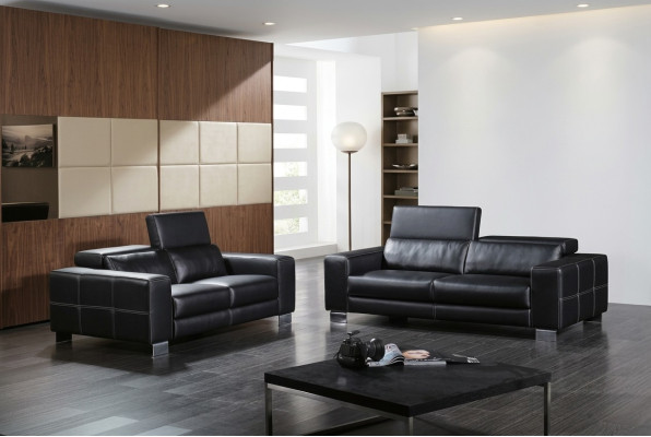 Canapé en cuir Canapé Paysage vivant 3+2 places Suite Déco Design Canapé moderne