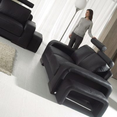 Canapé 2 places Sofa Canapé Rembourré Canapés Canapés avec tabouret Suite