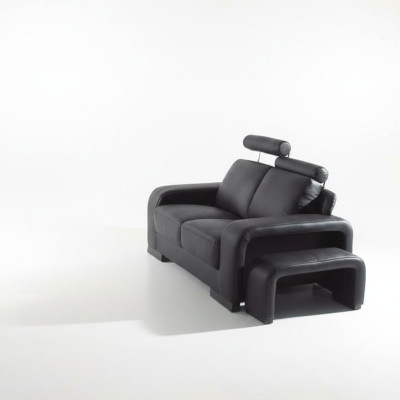Canapé 2 places Sofa Canapé Rembourré Canapés Canapés avec tabouret Suite