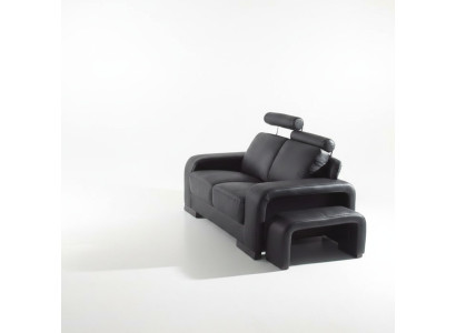 Canapé 2 places Sofa Canapé Rembourré Canapés Canapés avec tabouret Suite