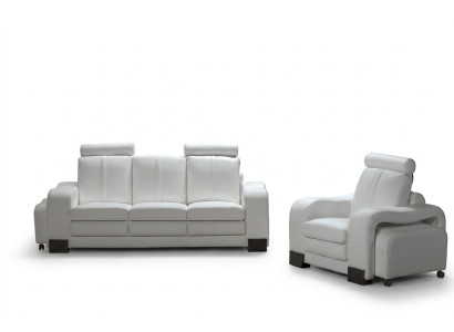 Canapé en cuir 3 places canapé canapé TV fauteuil canapé rembourré canapé de salon