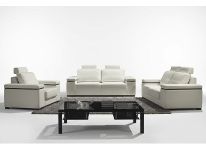 Canapé 3 places Canapés design Rembourrage moderne Canapés en cuir Relax Trois places