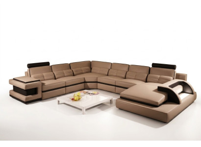Designer Wohnlandschaft U-Form Couch Ecksofa Polstermöbel Suite Sofagarnitur Sofa