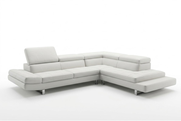 Canapé d'angle moderne en cuir L-forme Rembourrage Canapé d'angle design