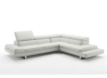 Canapé d'angle moderne en cuir L-forme Rembourrage Canapé d'angle design