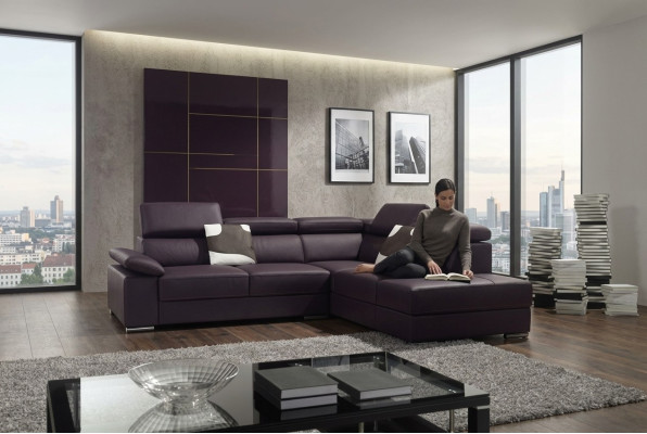 Canapé d'angle Canapé Canapé Revêtement Canapé paysage Vivant Déco Canapé d'angle Suite en L-forme
