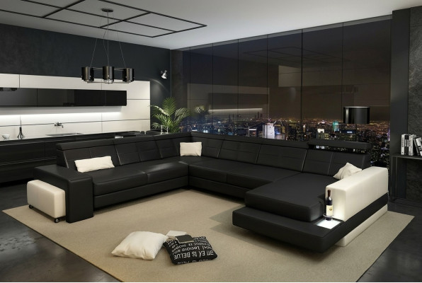 Designer Suite: Suite de designer Corner suite: Suite d'angle Living landscape: Paysage vivant U-shape Couch: Canapé en forme de U Corner sofa: Canapé d'angle Upholstery: Tapisserie