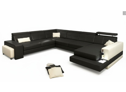 Designer Suite: Suite de designer Corner suite: Suite d'angle Living landscape: Paysage vivant U-shape Couch: Canapé en forme de U Corner sofa: Canapé d'angle Upholstery: Tapisserie