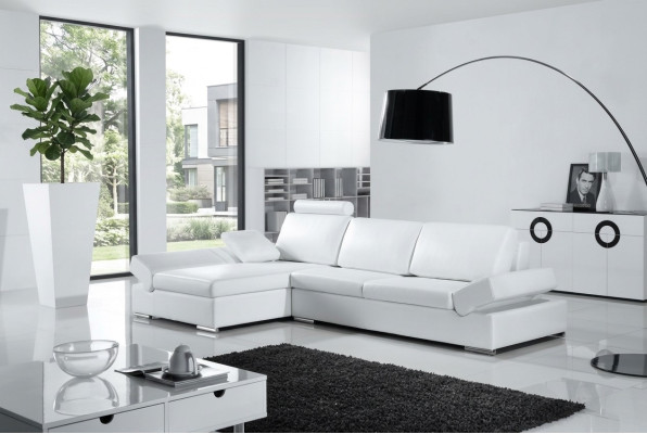 Canapé d'angle Canapé Déco Canapé Rembourrage Paysage de vie Canapés d'angle en cuir Suite