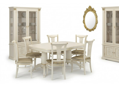 Réglez 4x chaises Chaises Salle à manger Ensemble de meubles Lehn Design Sièges Groupe de meubles en bois