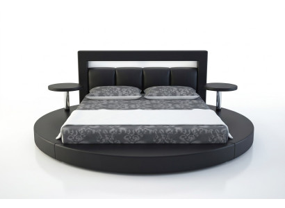 Lit rond Lits design ronds Hôtel en cuir Double cadre Luxueux Sommeil