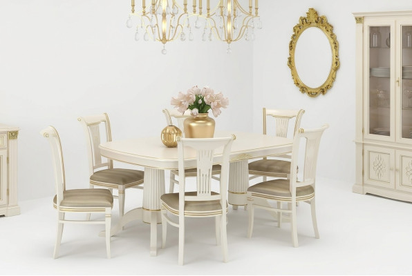 Ensemble de chaises Chaises Rembourrage Suite Cuisines Salon Salle à manger Set Designer 6x