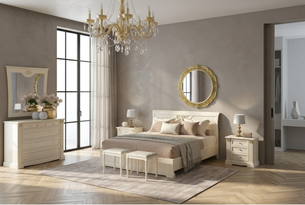 Conception de lit Lits de luxe pour hôtel Mariage 180x200cm Chambre de sommeil Double