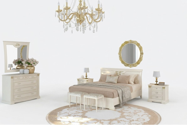 Conception de lit Lits de luxe pour hôtel Mariage 180x200cm Chambre de sommeil Double