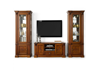 Salon Style antique Commode en bois Meuble TV Armoire TV Baroque italien