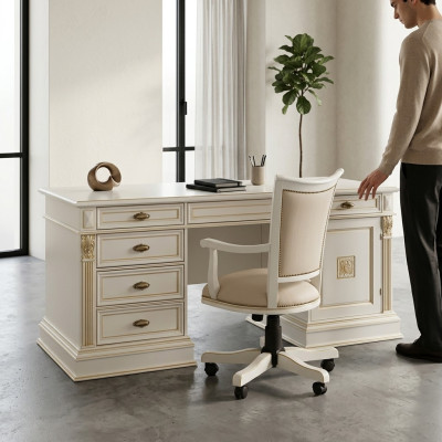 Bureau de bureau de bureau de luxe de style antique rococo baroque neuf