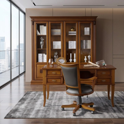 Chaise de direction Chaise de bureau Chaise de bureau Chaise Chef Cuir Designer Baroque