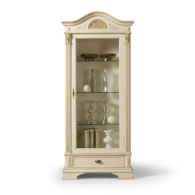 Vitrine d'angle Armoire en verre Vitrine Salon Vitrine 1 porte Vitrines Baroque Rococo nouveau