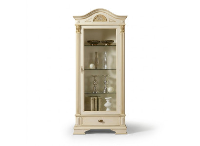 Vitrine d'angle Armoire en verre Vitrine Salon Vitrine 1 porte Vitrines Baroque Rococo nouveau