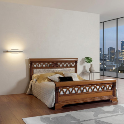Conception de lit Luxe Hôtel Lits décoratifs Mariage 180x200cm Chambre de sommeil Double