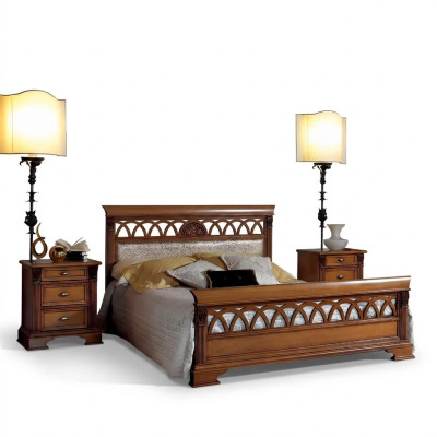 Conception de lit Luxe Hôtel Lits décoratifs Mariage 180x200cm Chambre de sommeil Double
