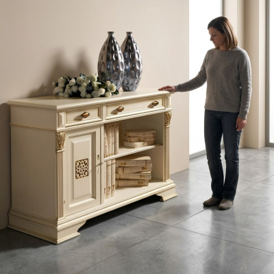 Meubles de design italien ancien - Armoire de côté de bar en bois commode
