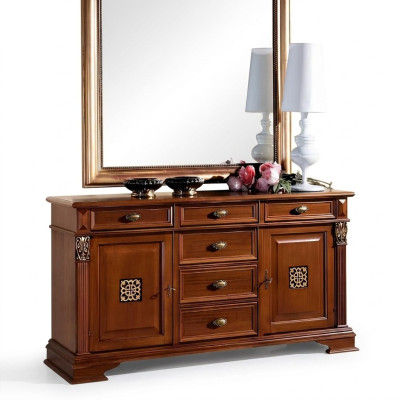 Commode Buffet Armoire Portemanteau Bahut Mobilier Italien Style Ancien Bois