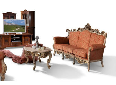 Canapé Baroque Rococo Trois Places Canapé 3 Places Canapé Rembourré Canapés Canapés Bois Massif