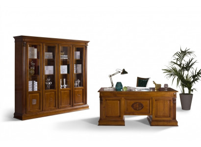 Bureau Table de bureau en bois noble Tables de style baroque rococo antique 185x90cm