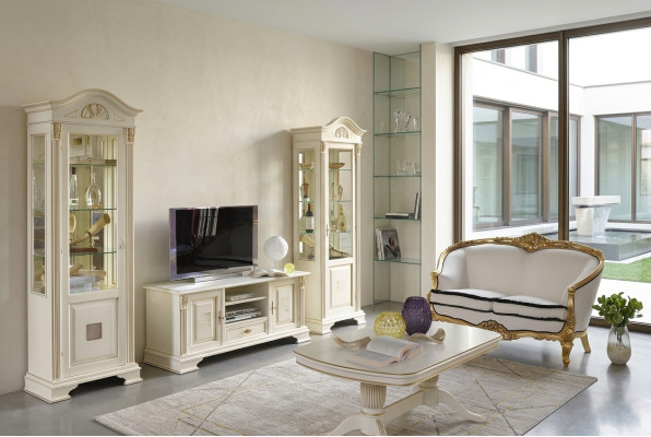 Meuble TV Buffet Armoire Commode décorative Commode de salon Classique Commodes en bois Bas