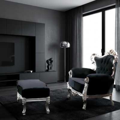 Élégant Fauteuil Canapé Canapé Upholstery TV Chaise Baroque Rococo Luxe