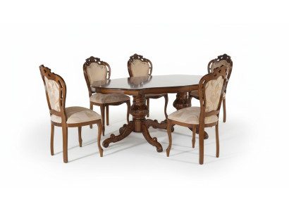 Classique r Luxe Table bois Tables Baroque Rococo Deco Style Antique Salle à manger Vivant