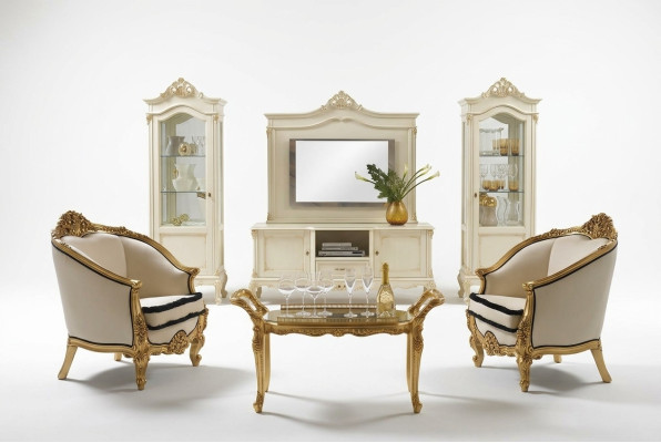 Classique r Fauteuil Monoplace Baroque Rococo Tissu Italien Meubles à Assise Unique