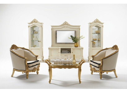 Classique r Fauteuil Monoplace Baroque Rococo Tissu Italien Meubles à Assise Unique