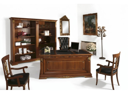 Office Furnishings Study room Chef 2pcs. Set Desk + Filing cabinet Table Solid wood   Ameublement de bureau Salle d'étude Chef 2 pièces. Ensemble Bureau + Table à dossiers Bois massif